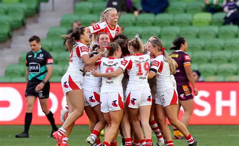 St George Illawarra Dragons Hold Off Brisbane Broncos In First Ever Nrlw Golden Point Game