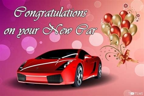 Wishing you all the very best in settling in and making it your own. Congratulations Wishes for New Car, Quotes, Messages ...