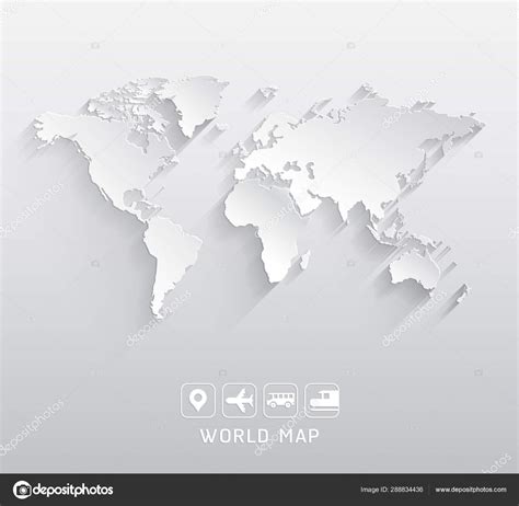 World Map Vector Illustrations Stock Vector By ©graphixmania 288834436