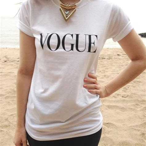 Vogue Print Tshirt Etsy Pickture