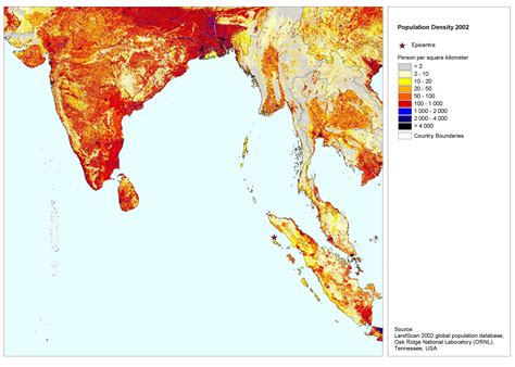 Update to date information about population of india in 2021. South Asia: Population density 2002 - India | ReliefWeb