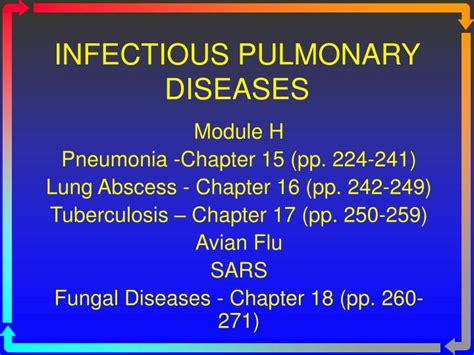 Ppt Infectious Pulmonary Diseases Powerpoint Presentation Free