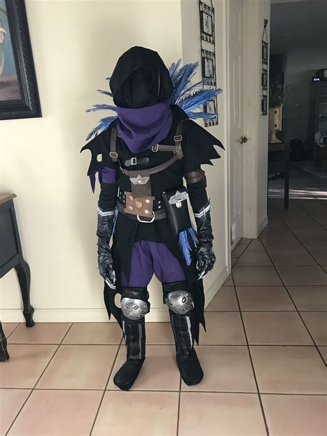 Jump into the world of fortnite with your weapons ready to protect! Handmade Raven Costume from Fortnite | Toddler halloween ...