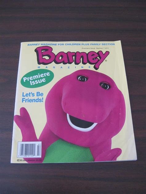 Barney Magazine Premiere Issue 1994 Section 1 1856335644