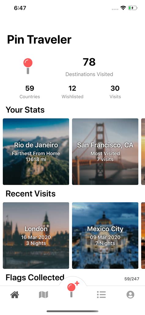 Pin Traveler App Travel Tracker And World Travel Map