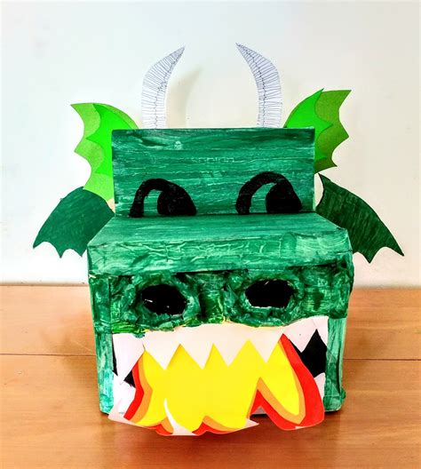 Cardboard Box Dragon Craft How To Relentlessly Purple