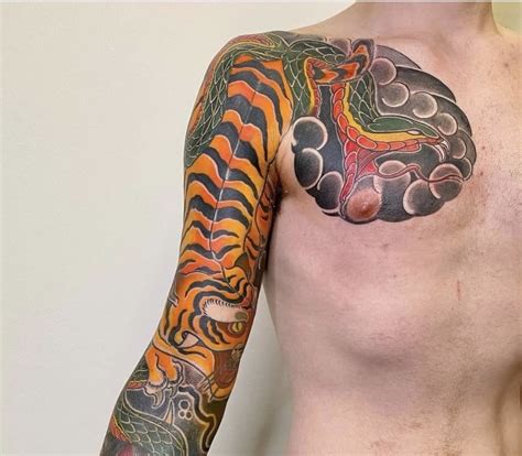 Tiger Stripe Tattoo Sleeve