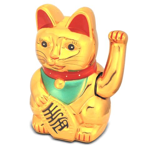 5 Feng Shui Beckoning Waving Wealth Prosperity Cat Kitty Japanese