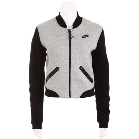 Shop nike zip up hoodies and jackets at dick's sporting goods. Nike Womens Tech Fleece Bomber Jacket 3mm Grey/black ...
