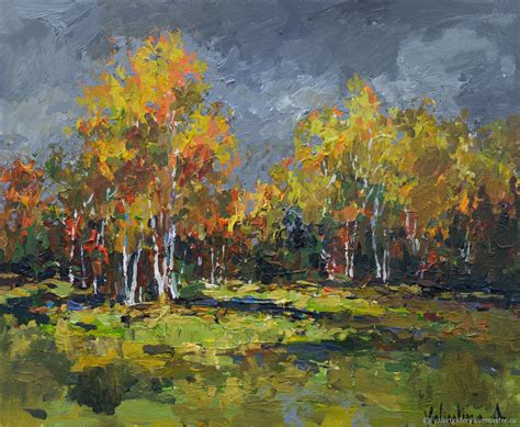 Autumn Forest Edge Original Landscape Painting купить на Ярмарке