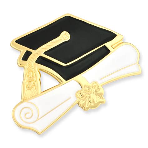 Pinmarts Graduation Cap And Diploma School Graduate Enamel Lapel Pin