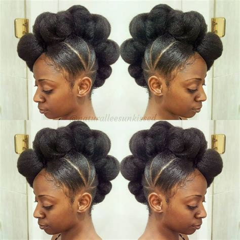 50 Updo Hairstyles For Black Women Ranging From Elegant To Eccentric Natural Mohawk Natural