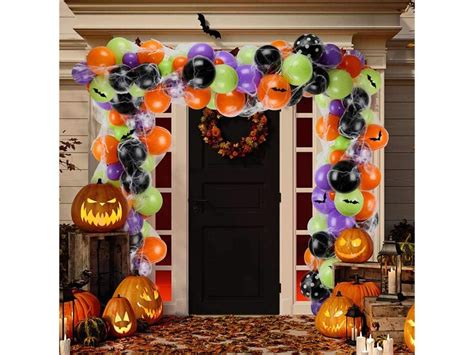155 Pieces Halloween Balloon Garland Arch Kit Include Latex Etsy