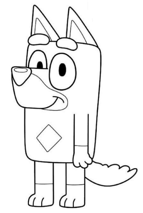 Drawing 18 From Bluey Coloring Page