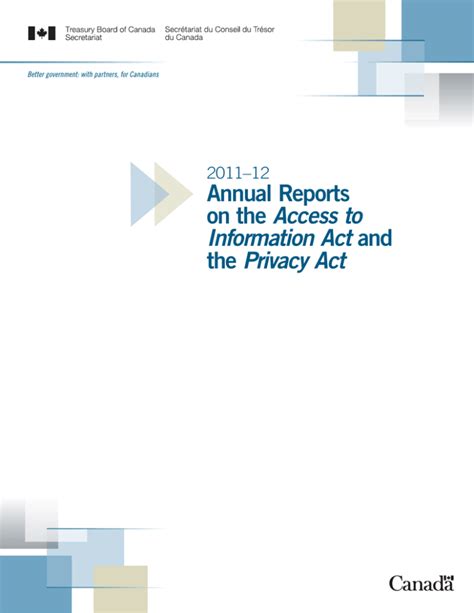 Annual Reports Access To Privacy Act Information Act