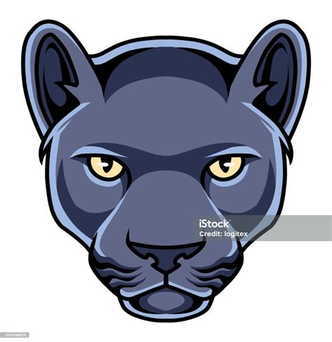 Black Panther Head Mascot Logo Stock Illustration Download Image Now
