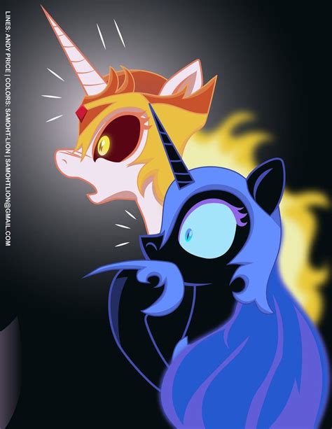 Daybreaker And Nightmare Moon By Samoht Lion My Little Pony Movie My