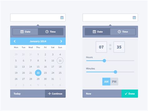 Unfortunately, i unable to check in. Data and time picker v2 by Umar Saleem on Dribbble