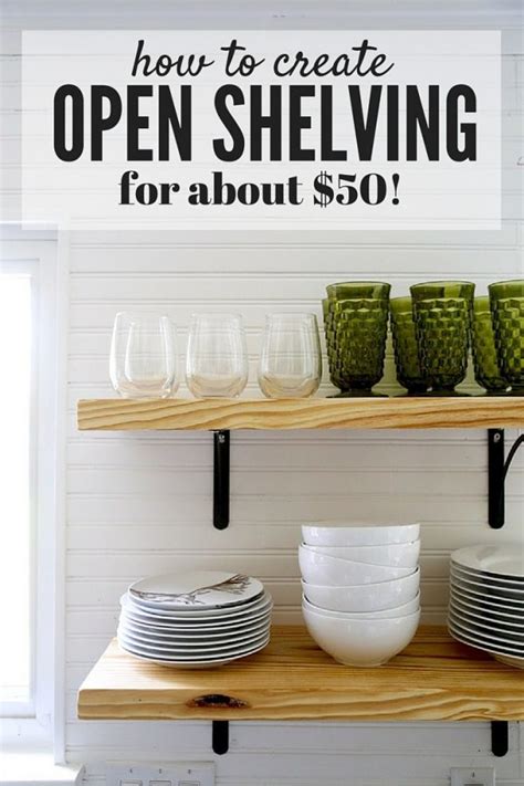 Diy Open Shelving A Quick Tutorial Love And Renovations