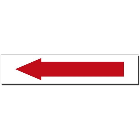 Lynch Sign 14 In X 3 In Decal Red Arrow On White Sticker Ar 1dc