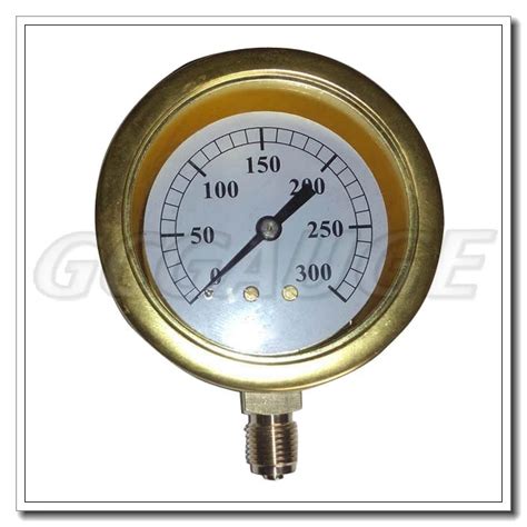 High Quality 3 Inch Brass Bottom Connection Steam Boiler Pressure Gauge