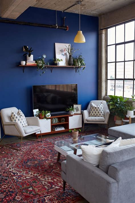 A Bold Blue Accent Wall Is Just One Of The Beautiful Things About This