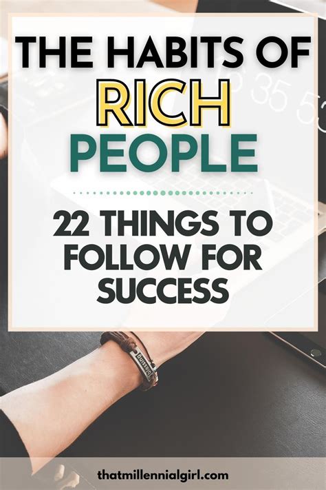 The Habits Of Rich People 22 Things To Follow For Success In 2020