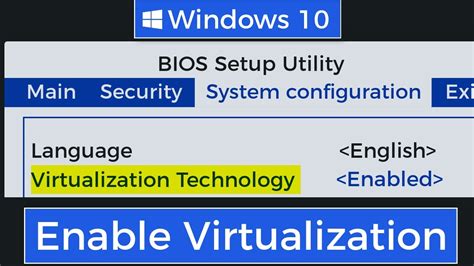 How To Enable Virtualization In Windows Laptop Or Pc Youtube