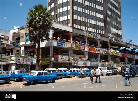 The Piazza Addis Ababa Ethiopia Stock Photo Royalty Free Image