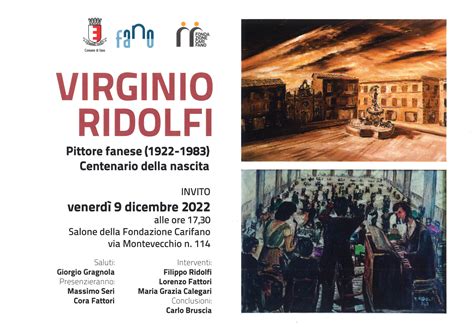 La Fondazione Carifano Festeggia Il Centenario Del Pittore Fanese