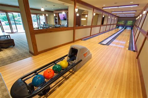 Bowling Alley In Custom Home By Dan Schaafsma Of Concept Builders Inc