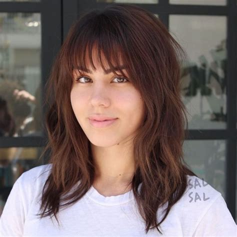 20 Wispy Bangs To Completely Revamp Any Hairstyle Layered Hair With