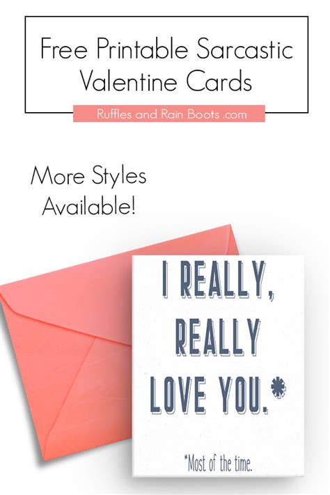 Free Sarcastic Printable Valentines Cards For Adults