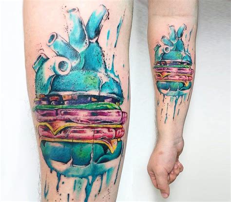 Burger Love Tattoo By Rodrigo Tas Photo 18139