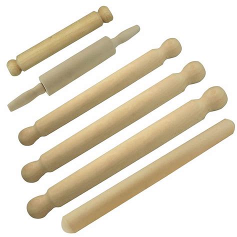 Natural Wood Wooden Rolling Pin Large And Small Pastry Chapati Cooking