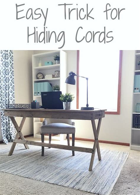 Easy Solution To Hide Cords In The Office Lemons Lavender And Laundry