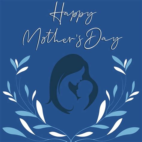 Premium Vector Illustration Happy Mothers Day Greeting Card