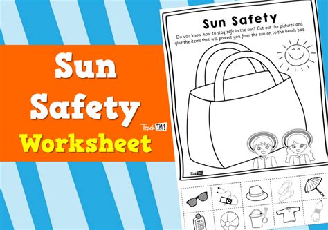 Sun Safety Cut And Paste Activity Health Education Twinkl Free Sun