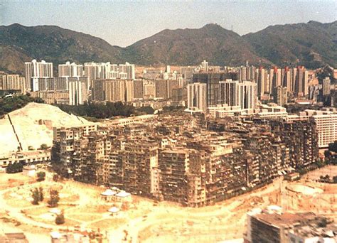 Fileaerial View Of Kowloon Walled City In Hong Kong On