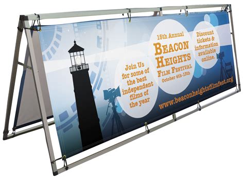 Outdoor Banner Frame Large Combo With 33 X 94 Banners