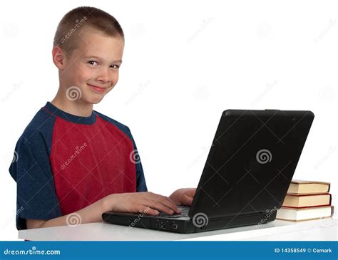Third Grader On The Computer Stock Image Image Of Learning Year