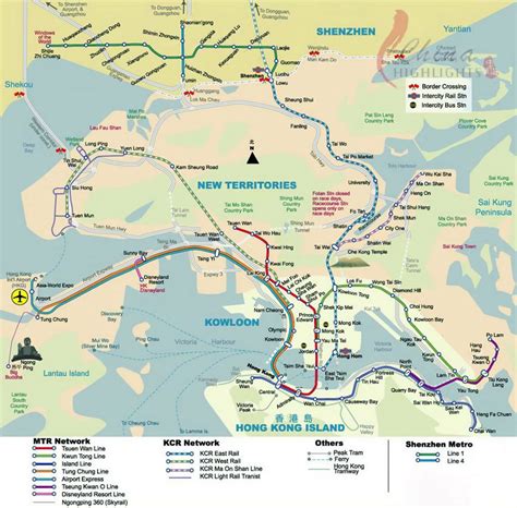 City Transport Map Of Hong Kong Hong Kong Asia Mapsland Maps Of