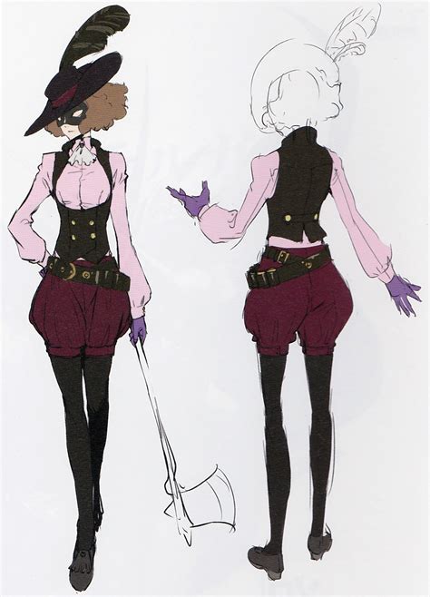 Noir Concept Art Persona 5 Character Design Persona