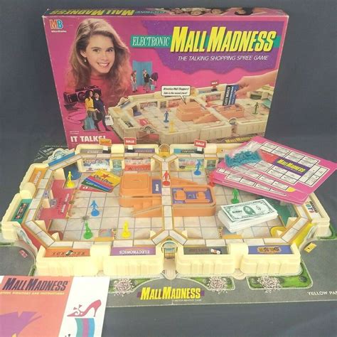 Vintage Mall Madness 1989 Electronic Board Game 100 Complete Tested