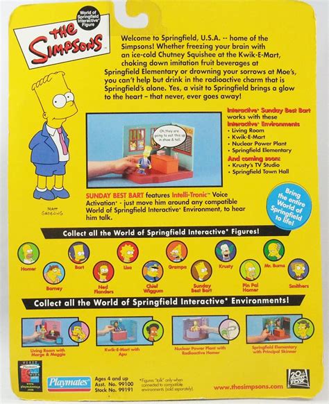 The Simpsons Playmates Sunday Best Bart Series 2