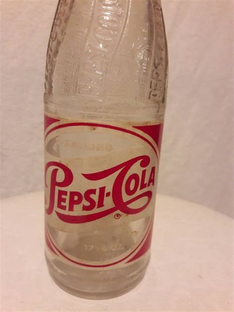 Vintage Pepsi Cola 1959 Botella Swirl Etsy España
