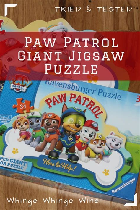 Paw Patrol 24 Piece Shaped Giant Floor Jigsaw Puzzle Age 3 Review A