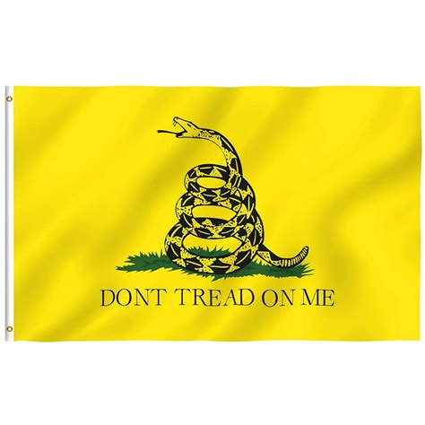 don t tread on me flag material options embroidered polyester printed polyester 3 x 5 ft