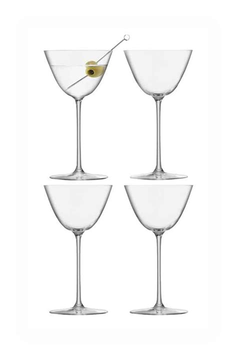 Lsa Borough Martini Glasses Set Of Four Glassware Master Of Malt