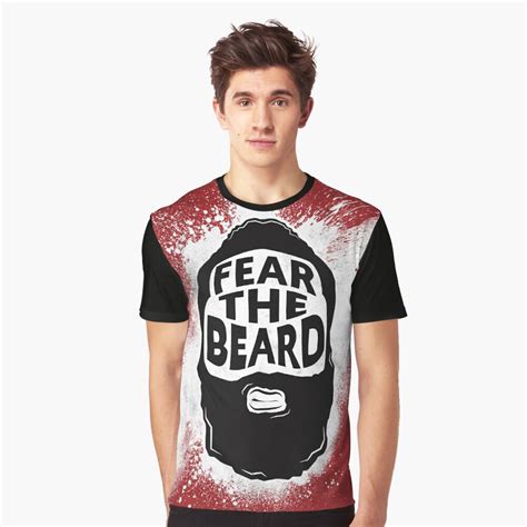 James Harden Fear The Beard T Shirt By Ll Designs Redbubble